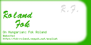 roland fok business card